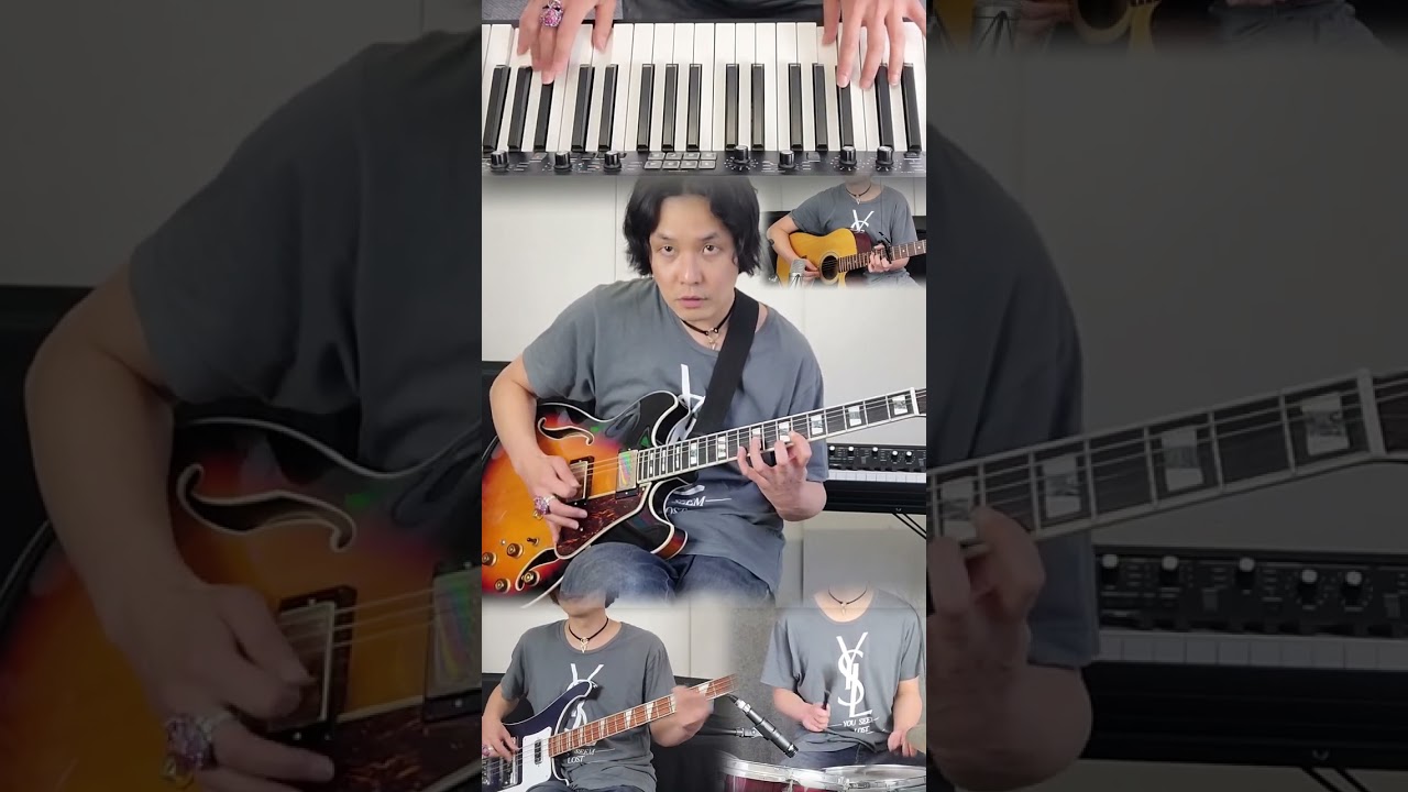 Guitar solo from "When you want to leave darkness behind..." 