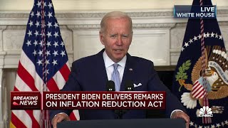 President Biden delivers remarks on Inflation Reduction Act