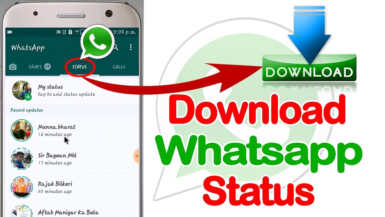 How to save / download whatsapp status pictures and videos ...