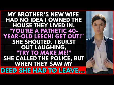 Brother's New Wife Had No Idea I Owned The House They Lived In  She Called The Police, But When