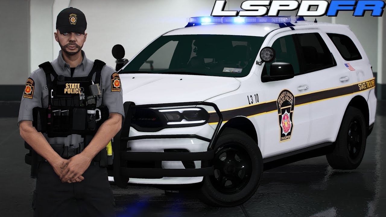 GTA 5  LSPDFR  TROOPER MONDAY/ PA STATE TROOPER  EP.27