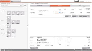 Uso del Facturador - Tango Software Gestión