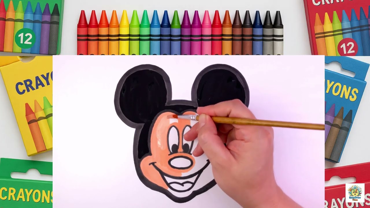 How to Draw Mickey Mouse – Easy Drawing for Kids