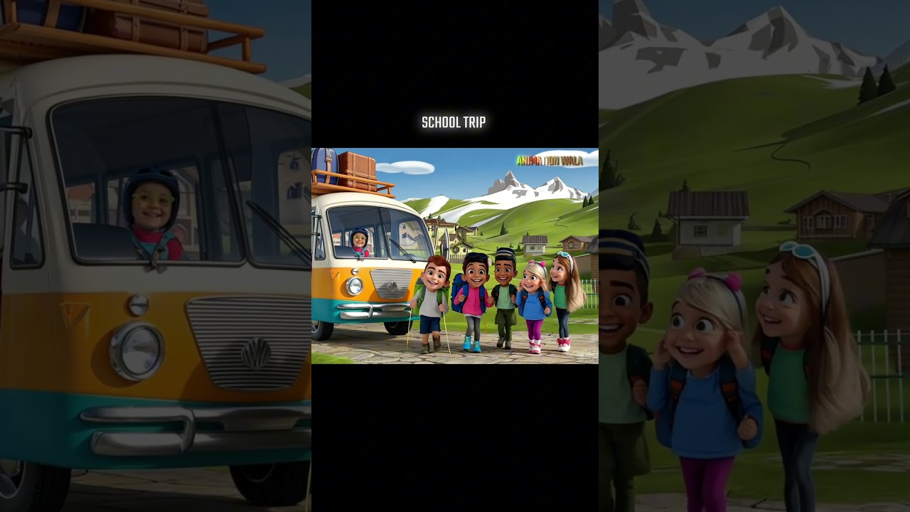 A group of students going to school trip 