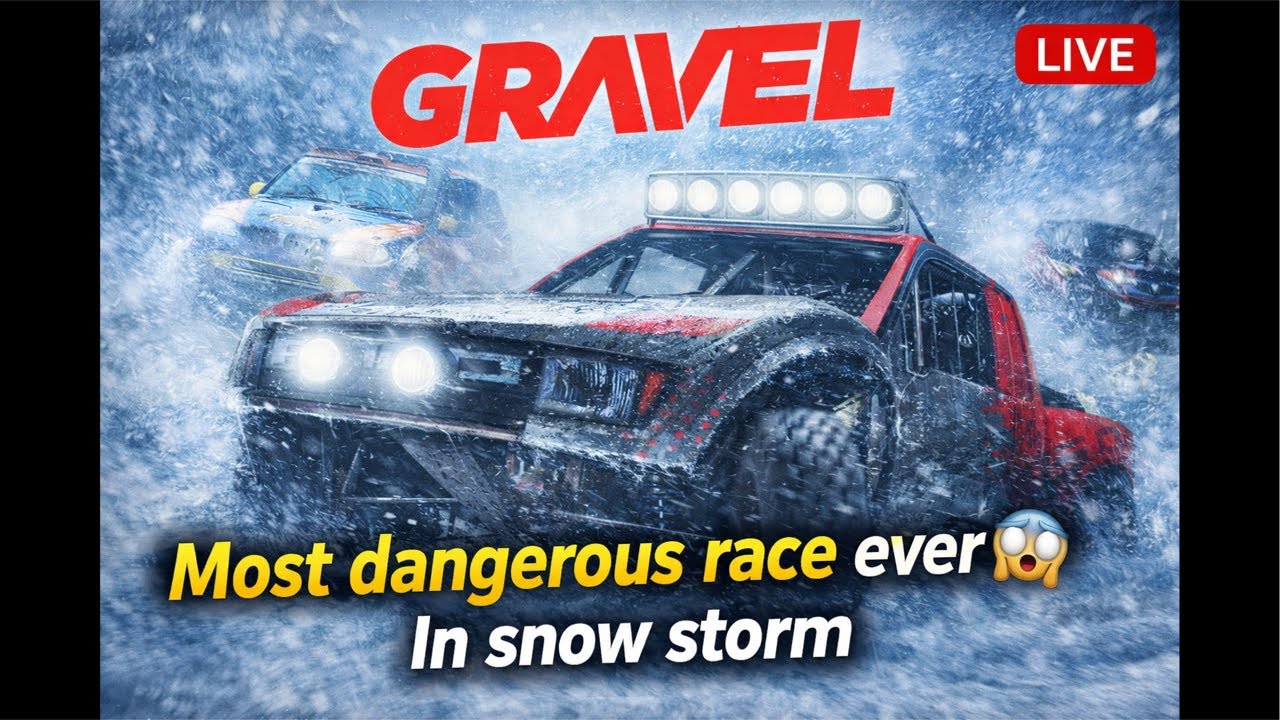 MOST DANGEROUS SNOW STORM RACE EVER 😱 | GRAVEL Gameplay LIVE | Extreme Offroad Racing live!