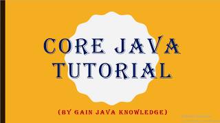 LANGUAGE FUNDAMENTALS IN JAVA | CORE JAVA #2