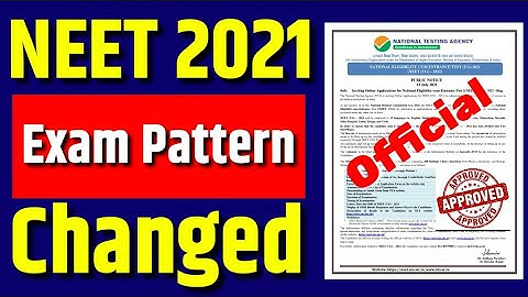 NEET New Exam Pattern 2021 सिलेबस बदला😲| NEET 2021 Latest News today|NEET 2021 Application form date