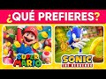 ¿Y TU QUE PREFIERES? MARIO VS SONIC 🍄🌭25 Preguntas Qué Prefieres