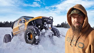 Testing Out the Monster Truck in a Snowstorm Rescue!