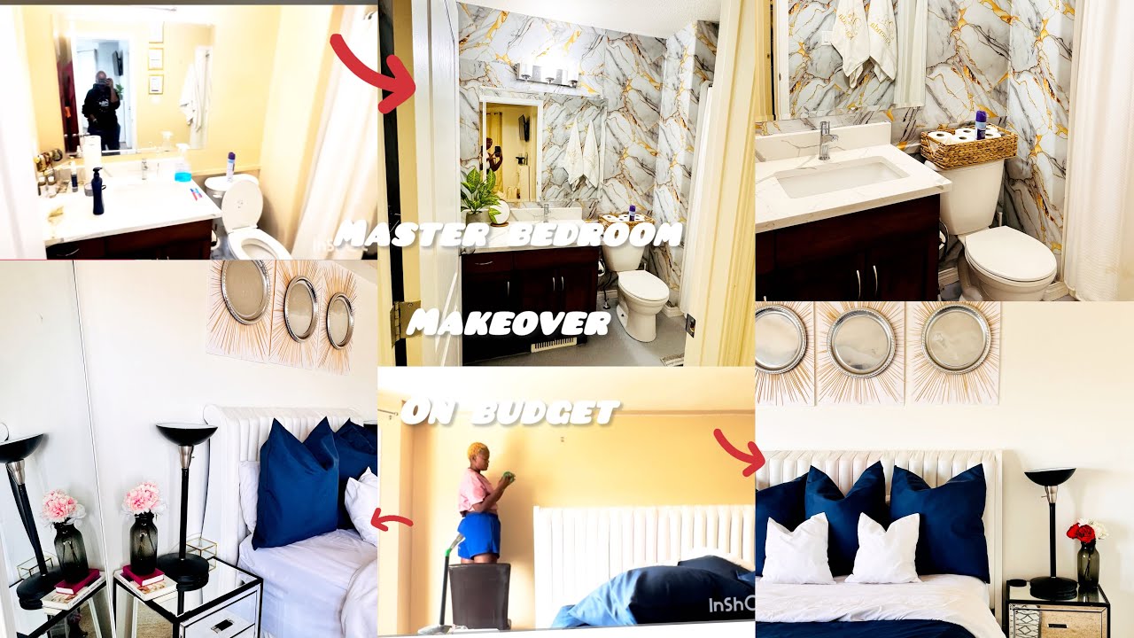 Master bedroom & bathroom makeover on Budget| how to transform your ...