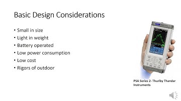 Handheld Spectrum Analyser - Design Considerations