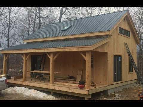 20x30 Timber Frame Vermont Cabin Mortise And Tenon 8x8 Hemlock