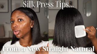 Everything I've Learned Being a Straight Natural | Smooth Hair Silk Press Routine | Niara Alexis
