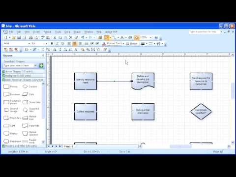1.6 Microsoft Visio 2007: Connect Shapes