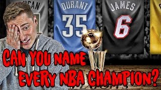 Can YOU Name Every Championship Team In NBA History?