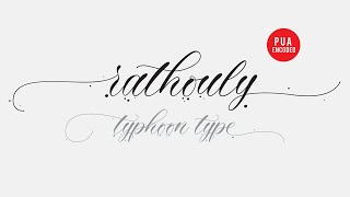 Typhoon Type | How to get Alternate Glyph & Ligature on Rathouly font with Illustrator(PUA encoded)