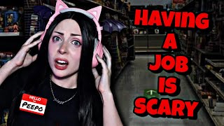 Gamer Girl Tries To Get A REAL Job | 3 Scary Games - Live Gameplay