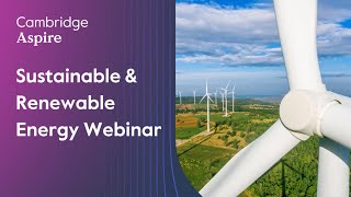 Sustainable & Renewable Energy Webinar