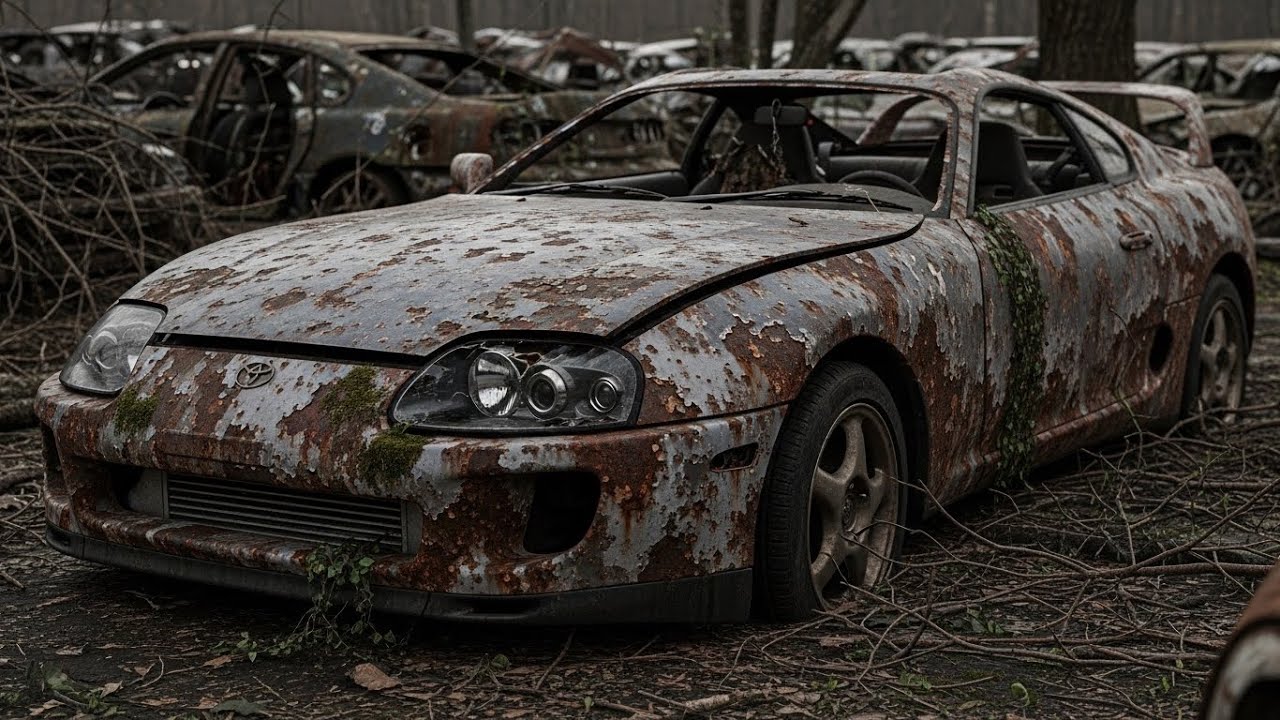 ASMR Car Restoration! Restoring a Completely Rusted Toyota Supra Mk4 1998 Back to Brand New