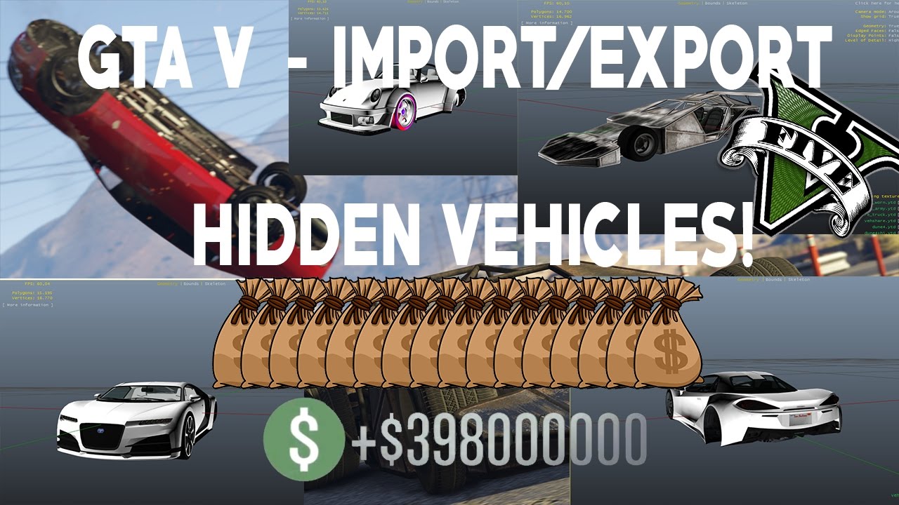 GTA 5 Import/Export DLC Hidden Vehicles! YouTube