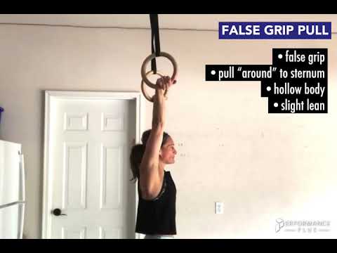 False Grip Ring Pullup