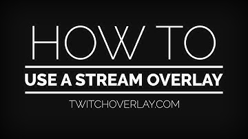 How to use a stream overlay (OBS/xSplit)