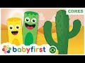 Desenhos educativos em português | Aprender as cores - Verde e Amarelo | BabyFirst