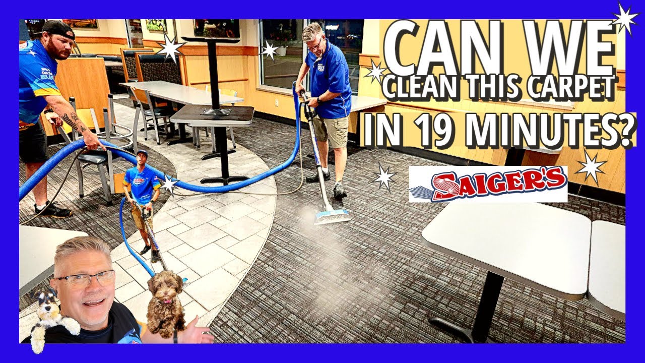How many think we Can CLEAN this Restaurant CARPET in 19 minutes?
