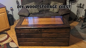 DIY Wood Storage Chest