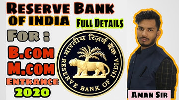 #4 Reserve Bank of India || Bhu B.com & M.com Entrance Exam 2020