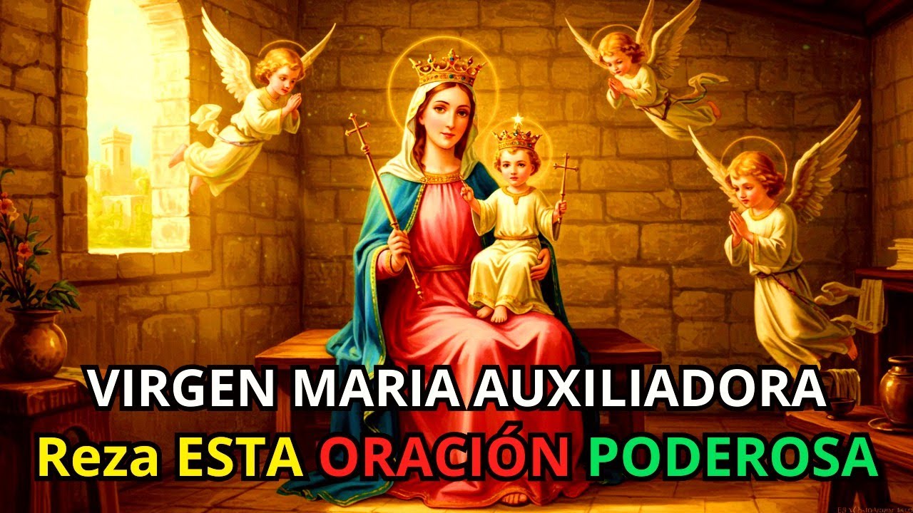 👉🙏 Oración a María Auxiliadora 🌸 Si estás cansado reza esto y sentirás su consuelo 🌼
