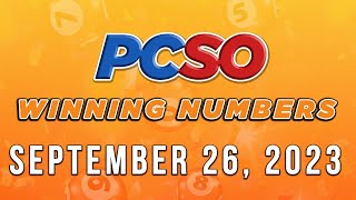 P49M Jackpot Ultra Lotto 6/58, 2D, 3D, 6D, Lotto 6/42 and Superlotto 6/49 | September 26, 2023