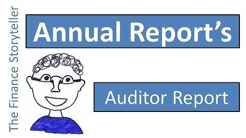 Auditor report in the annual report