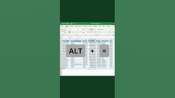 Excel Shortcuts Tip #1