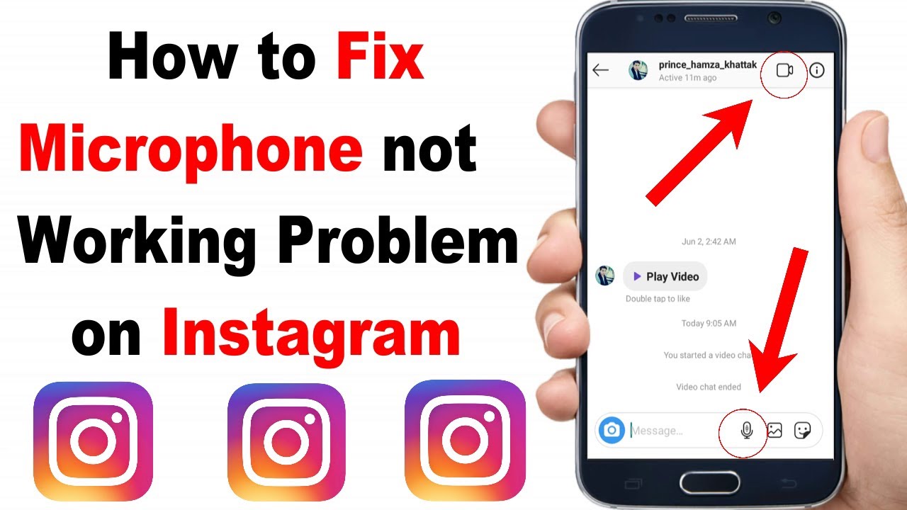 how to enable microphone on instagram