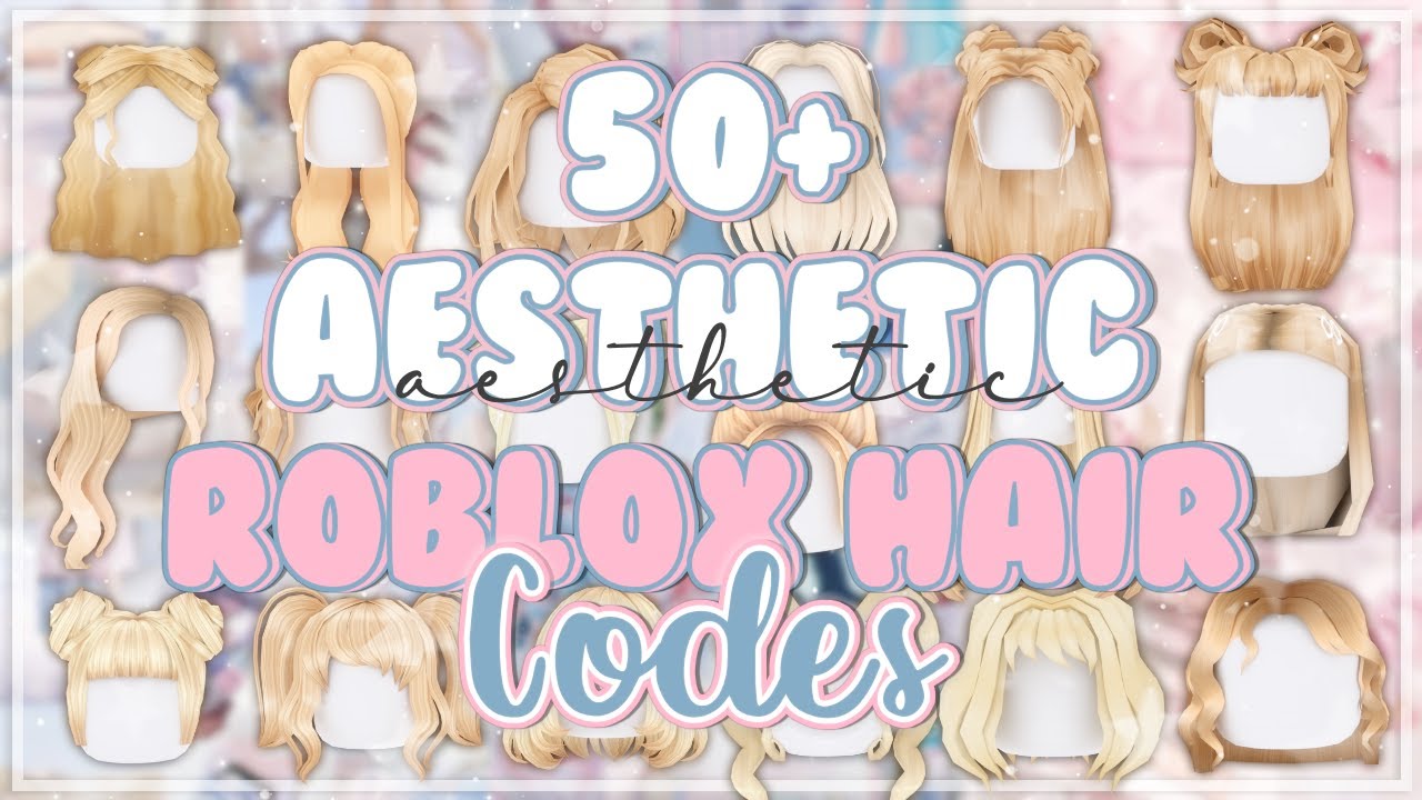 Half Up & Down Cute Hair In Blonde - Roblox