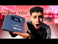 100K YOUTUBE PLAQUE UNBOXING - OussiFooty