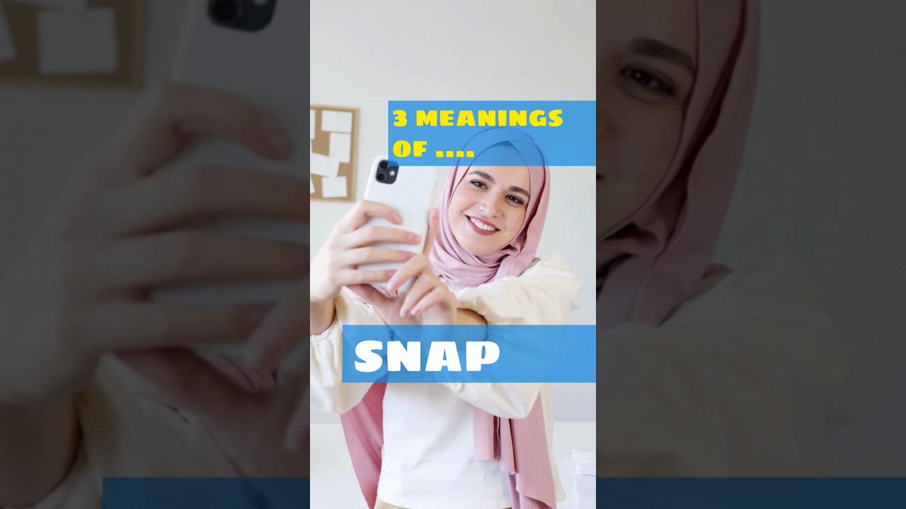 Три значения слова «snap». Объяснение — в описании видео.