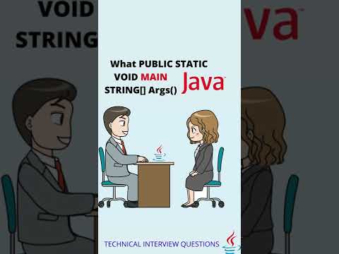 Video: Che cos'è public static void main(strings) in java?