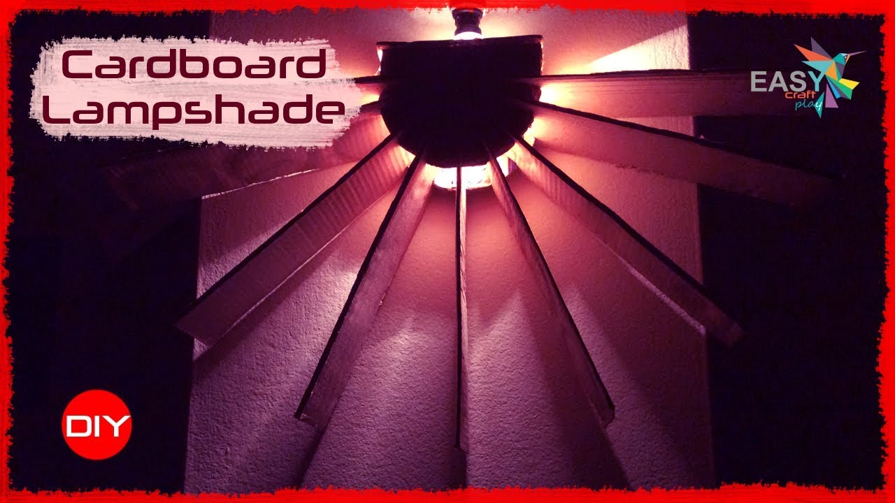 How to make a Lampshade with Cardboard | DIY Home Tutorial | Home Made Lamp Shade
