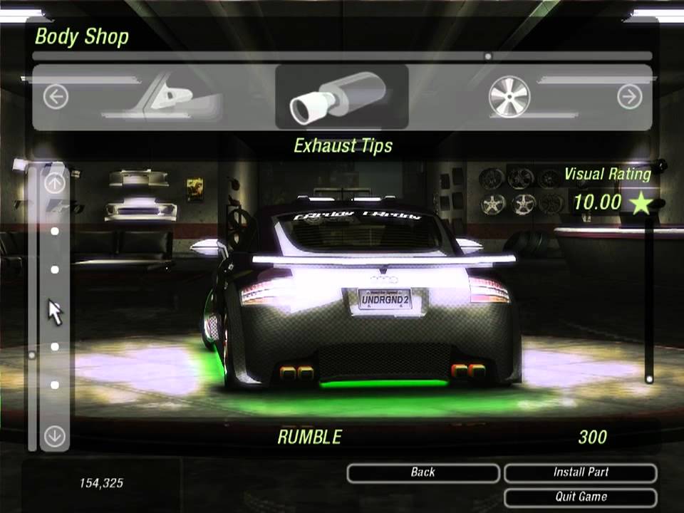 Nfs underground 2 настройки audi tt