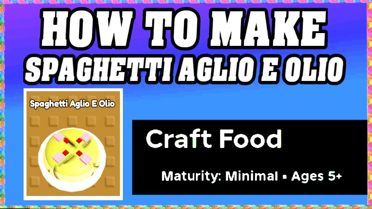 Как приготовить спагетти с чечевицей и маслом в CRAFT FOOD ROBLOX [Открыть новый рецепт] [прохожд...