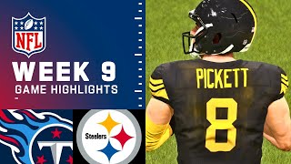Titans vs. Steelers Week 9 - Madden 23 Simulation Highlights (Madden 24 Rosters)
