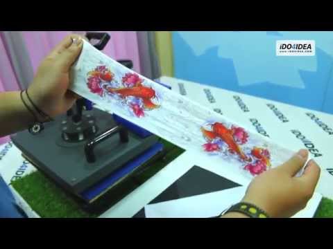 พิมพ์ภาพลงบนปลอกแขน ด้วยเครื่อง Heat press by ido4idea