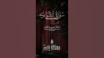 سورة الشورى #آيات #اكسبلور #المصحف #لايك #القرآن_الكريم