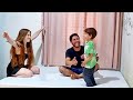 Uma cama e colchão novo da EMMA COLCHÕES/ Montando a Cama em família, Davi, Ruiva e Fabio