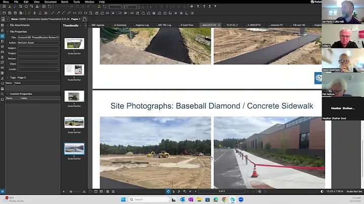 Concord Middle School Building Committee August 21, 2025