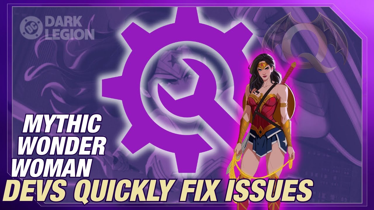 Wonder Woman Upgrade Issues Quickly SOLVED by Devs! | DC: Dark Legion