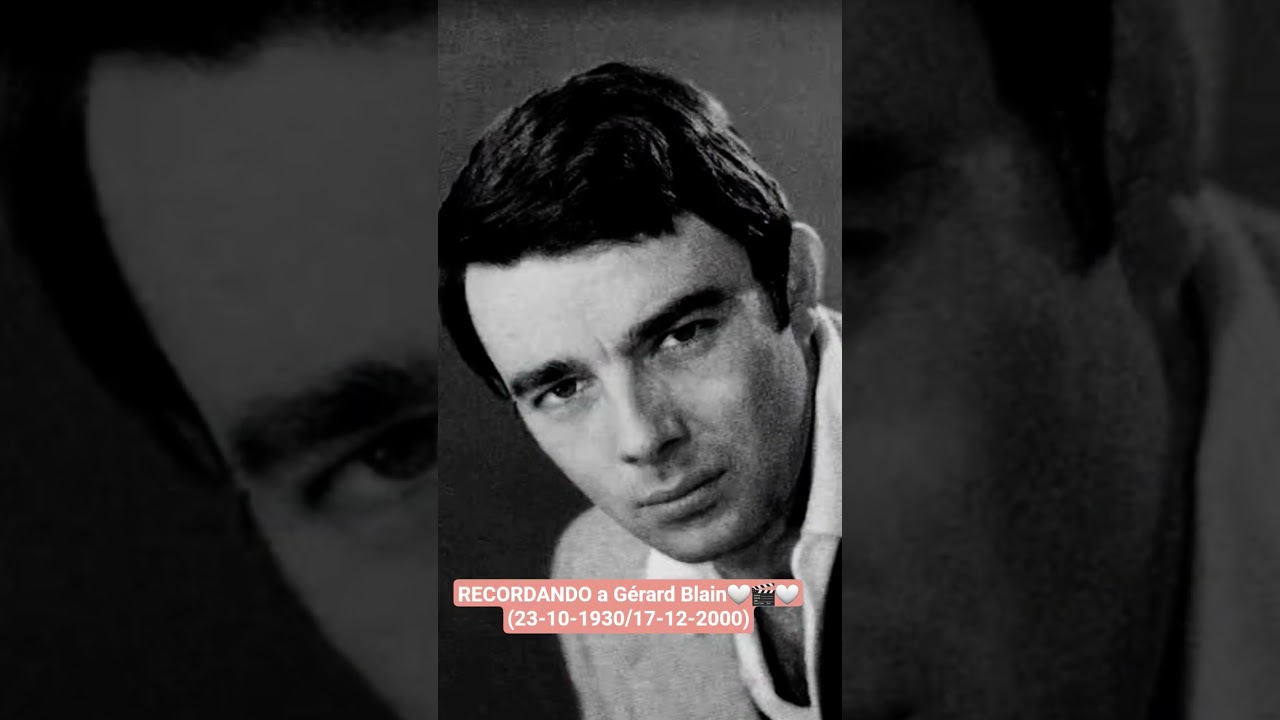 El 23 del 10 de 1930 nacía el actor francés Gérard Blain, cumpliria 95 años🤍🎬🤍 23-10-1930/17-12-2000