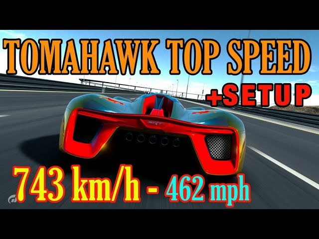 Gt Sport Srt Tomahawk X Vgt Top Speed Record 743 Kmh 462 Mph Setup Youtube